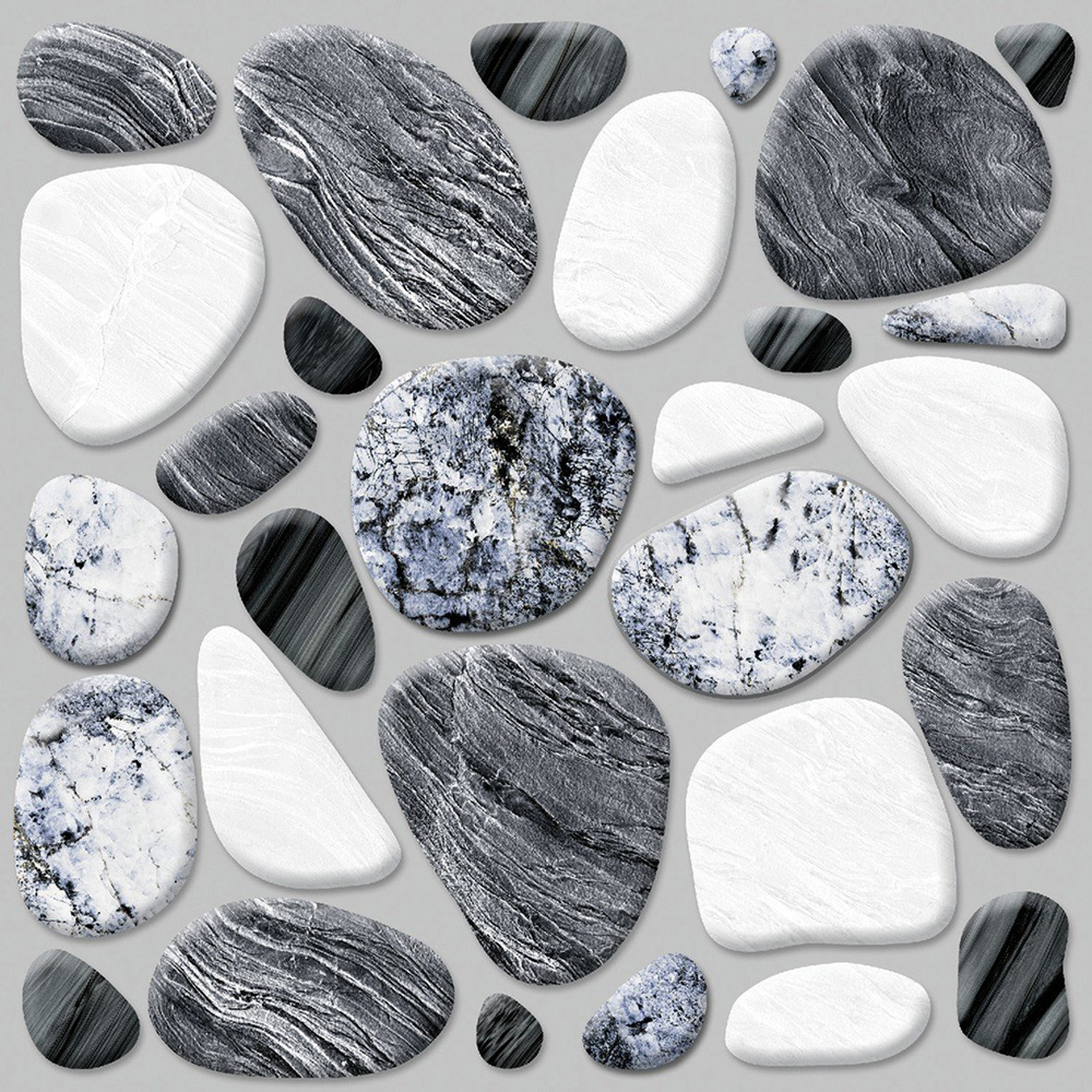 Sản xuất tấm lót sàn họa tiết đá cuội