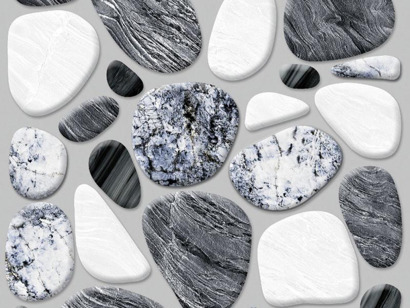  Sản xuất tấm lót sàn họa tiết đá cuội